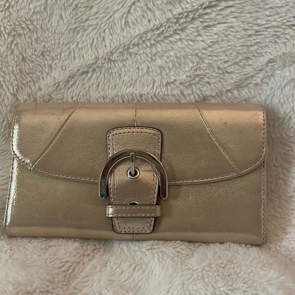 Champagne Coach Clutch